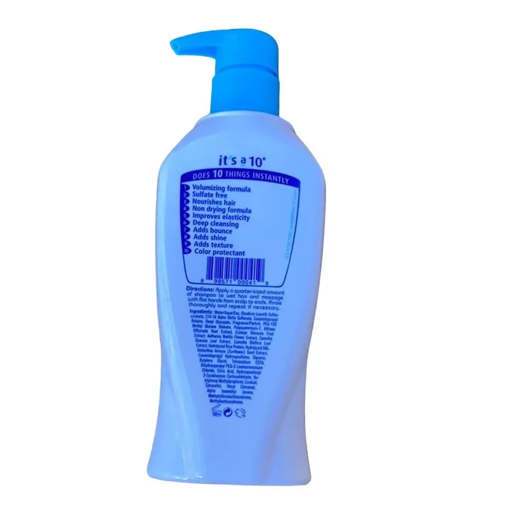 It's a 10 Volumizing Daily Shampoo 10 oz New